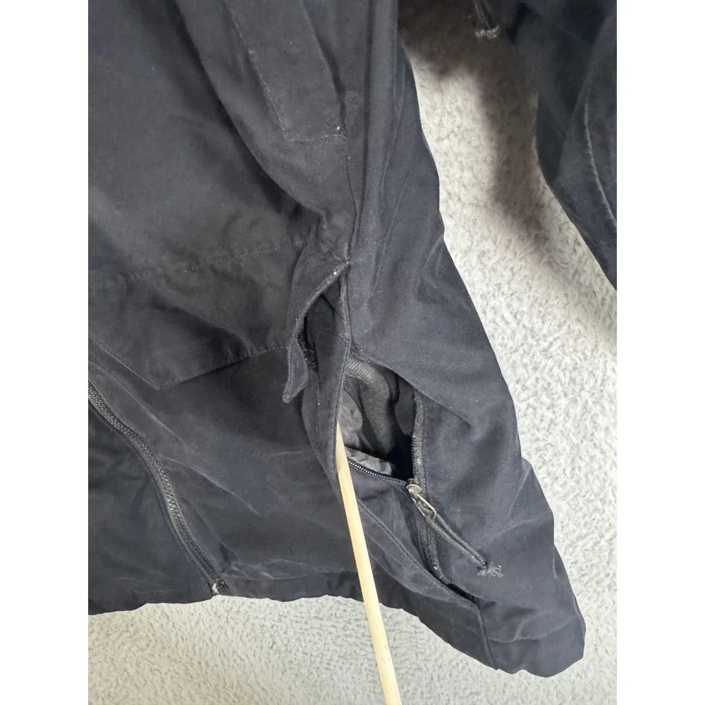 The North Face Jacket Mens‎ Medium Black Hooded Insulated Pit Zips NF0A2TC6